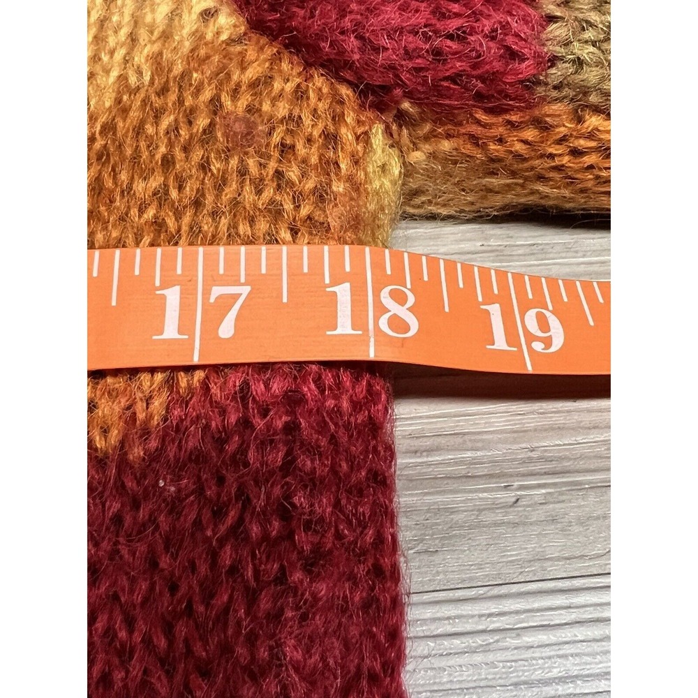 Talbots Cardigan Mohair Blend Fall Warm Colors Geometric Size M Button Up - Picture 6 of 7